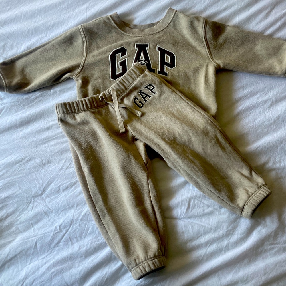 Baby Boys Gap Matching Set-Tan